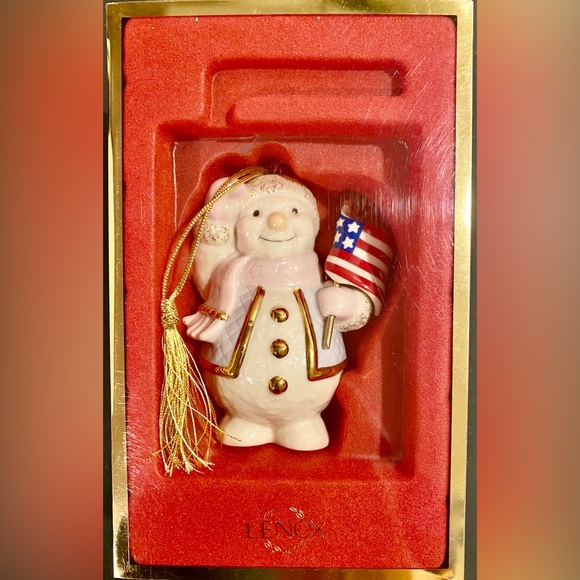 Lenox Other - LENOX 2002 Patriotic Snowman Ornament